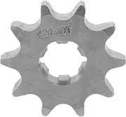TIDTALEO Motorcycle Chain Gear Motorized Bike Parts Quad Bike Motorcycle Boots Brake Levers Motorcycle Helmet Motorcycle Levers Mini Bike Throttle Scooter Motor Sprocket Moped Iron Silver