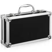 Small Hard Case with Foam Aluminum Toolbox Scratch Resistant Protective