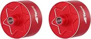 NMNRC Alum 2PCS RTR Front Rear Center Differential Case for Arrma 1/7 Felony Limitless Fireteam Mojave Diff Cover 1/8 Typhon Outcast Kraton Talion Notorious 6S BLX & EXB Series Upgrades Part Red