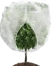 Wohohoho 10x8ft Large Fruits Tree Netting, Garden Mesh With Drawstring and Zipper, Plant Protection Cover for Blueberry Bush Tomato Flowers, Prevent Cicadas Squirrel Bird