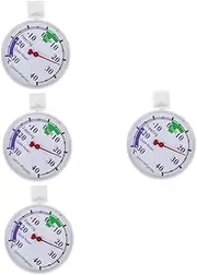 Happyyami 4pcs Indoor Outdoor Thermometer Kitchen Freezer Accurate Refrigerator Temperature Gauge