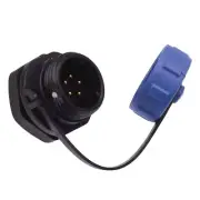 5 Pin Waterproof Male Socket Panel Mount Connector IP68