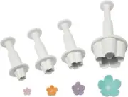 PME FB550 Blossom Forget Me Not Plunger Cutters, Small, Medium, Large, X-Large