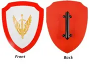Wooden Wings and Sword Shield - Full Color Painted - NIB