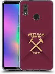 Official West Ham United FC Gradient Hammer Marque Kit Soft Gel Case Compatible with Honor Note 10