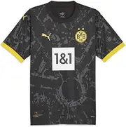[PUMA] Men's Soccer Borussia Dortmund City 23/24 Away Jersey - Official Team Crest, dryCELL, 100% Recycled Material
