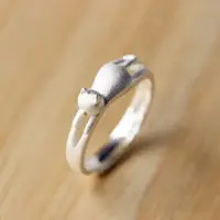 在飛比找樂天市場購物網優惠-925純銀戒指開口戒-可愛超萌貓咪造型生日情人節禮物女飾品7