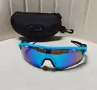 NEW OO9208 Oakley Radar EV Patn Sunglasses Blue Frame Polarization Lenses