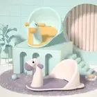 PP Non Slip Bath Stool Hollowed Out Seat Bathing Chair Baby Play