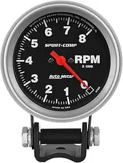 Autometer Sport-Comp Pedestal Tachometer Gauge, 2 5/8 Inch