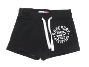 Superdry Women's Black Track & Field Graphic Shorts