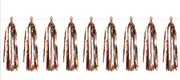 Rose Gold Tassel Garland Metallic Foil