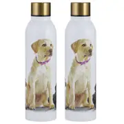 2PK Ashdene Puppy Love Labrador Water Drink Bottle 24.5cm