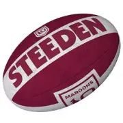 QLD Maroons State Of Origin NRL Football Steeden Supporter Ball Size 11" inch...
