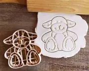 Sheep Teddy Head Forest Cartoon Character Plush Kid Toy Children Cookie Cutter