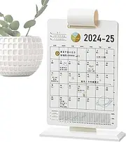 2025 Desk Calendar, Desktop Decoration Calendar, Standing Desk Calendar, Creative Schedule Planner, Creative Desk Accessories Home Decor Monthly Weekly Daily Desktop Calendar for Living Room Bedroom