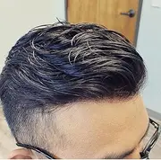 SIMBEAUTY Super Natural Hairline Human Hair Mens Toupee Free Style 10x8 inch Thin Skin Hairpieces Replacement Systems Men Hair (0.06mm skin, 1B, off black)