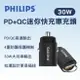 真便宜 PHILIPS飛利浦 DLP3520C PD+QC迷你快充車充頭30W