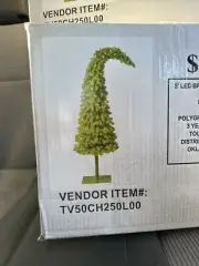 Hobby Lobby Whimsical Grinch Christmas Tree 5' LED Bright Green Indoor ✅