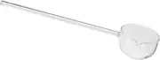 COLLBATH Glass Serving Ladle: Soup Spoon Novelty Dessert Long Handle Clear Ladle Ice Cream Stirring Sauce Gravy Serving Utensil for Coffee Tea Cake