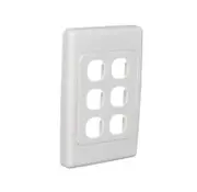 Clipsal 2036VH - 6 Gang Grid And Surround (2000 Series)