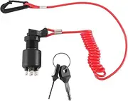 Ignition Switch Key Safety Lanyard Lock Assembly for 1996 Up Evinrude 5005801 for Evinrude for