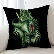Green Scary Dinosaur Cushion Cover