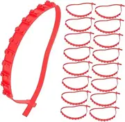EXAOMBLE 20pcs Car Tires Snow Chains Reusable Zip Tie Skid Traction Devices for Winter Use Quick Installation for Cars Trucks and Electric Vehicles