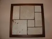 Trivet Hand Made ART Tumbled Marble TRIVET Useful Art Gift Decor Curio