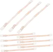 [COLLBATH] Elastic Bra Strap Keepers 10 Pack Bra Strap Extenders Slip Clips for Back Comfortable Versatile for Women