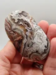 68g Mexican Crazy Agate Palm Stone Crystal sphere Tower Gemstone Healing