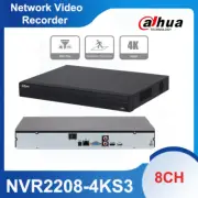 Dahua 8CH 12MP NVR2208-4KS3 NVR Video Recorder Perimeter Protection SMD Plus