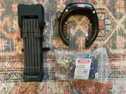 [Brand New] Abus Bordo 6405/110SH Folding Lock + Battery & Shield Frame Lock