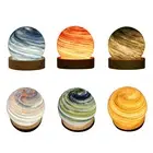 USB 3D Crystal Ball Planet Lamp LED Starry Sky Table Light Astronomical Ornament