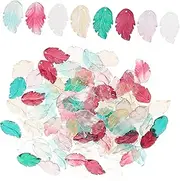 ULDIGI Leaf Charm for Jewelry 100pcs Craft Charms Hole for Necklace Bracelet Projects