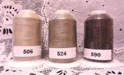 3 NEW brown colors GUTERMANN miniking 100% polyester thread 1094 yd Spools