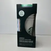 Starbucks Mystery Color Change Cups 5 Cups Lids & Straws Venti 24oz Set New