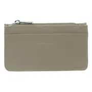 Pierre Cardin Ladies Women Soft Italian Leather Coin Purse Holder Wallet - Taupe
