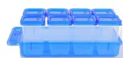 Spices Organiser Tray with 8pcs Spices Container and Spoon For Kitchen w546