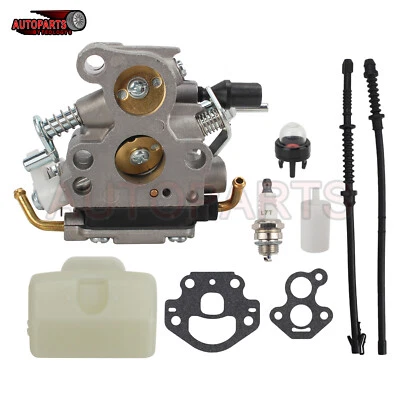 Carburetor w Gasket primer bulb For Husqvarna Jonsered McCulloch Zama 506450501