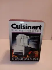 Cuisinart Mini-Prep Food Processor DLC-1 Bonus Prep Bowl RARE Vintage 1993