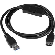 StarTech.com USB 3.0 to eSATA HDD / SSD / ODD Adapter Cable - 3ft eSATA Hard Drive to USB 3.0 Adapter Cable - SATA 6 Gbps - 1 x