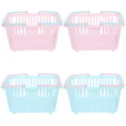 4 Pcs Mini Toy Grocery Basket Pantry Picking Bathroom Storage