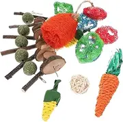 ORFOFE 16pcs Natural Chew for Pets Guinea Pig Hamster Rat Rabbit Teeth Care Grinding Biting Playthings for Healthy Pet Enjoyment