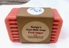 2 Bars PINK SUGAR Type* Goat Milk Soap Scented NOOPY'S Softening w/ Emollients