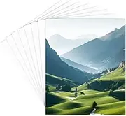 15Pcs 10x12 Picture Mat Large Uncut Picture Frame Mats Rectangle Paper White Blank Display Core Bevel Backerboard Album Backing Pack Accessories for 7 x 8in Photos Wall Artwork Decoration