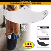 Motor Chrome Front Fender Mudguard Tip Trim For Harley Fat Boy FLSTF EFI FLSTFI