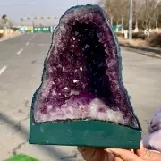 4.3LB Natural Amethyst geode quartz clustercrystal specimen Healing
