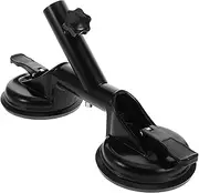 CANIGHT Heavy Duty Flagpole Bracket Flagpole Attachment Brackets Flagpole Base Flag Support Stand Outdoor Flag Holder Flag Bracket Flag Support Brackets Flagpole Mount Aluminum Alloy Black