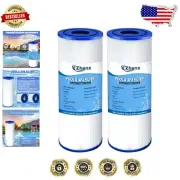 Efficient 2-Pack Spa Filter Cartridges - Easy Clean & Maintain - 75 sq. ft